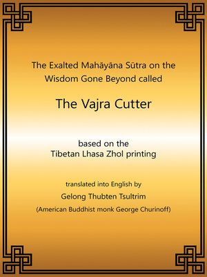 cover image of Vajra Cutter Sutra English eBook